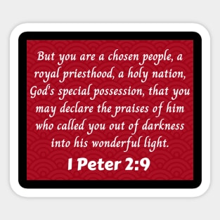 Bible Verse 1 Peter 2:9 Sticker